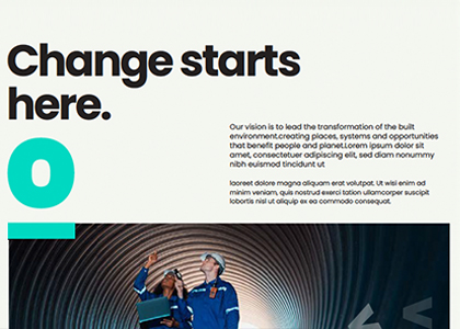 Vetro. homepage teaser